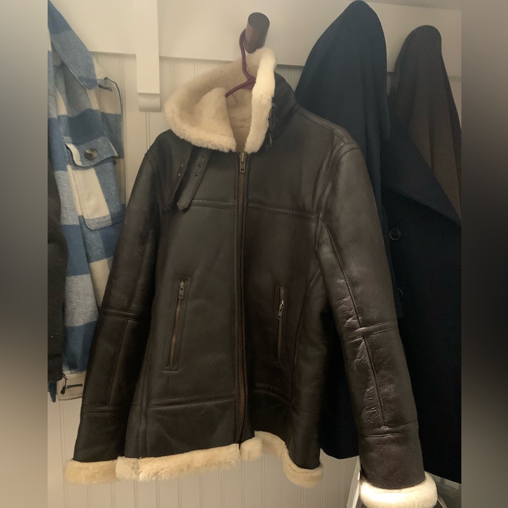 Vintage 100% genuine shearling leather B3 bomber Jacket